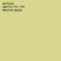 #D7D790 - Winter Hazel Color Image